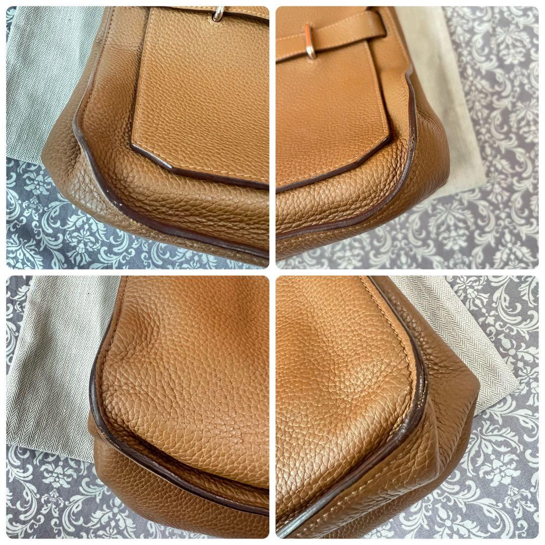 【スカーフ・カデナ付】HERMES ショルダーバッグ　ジプシエール　ブラウン