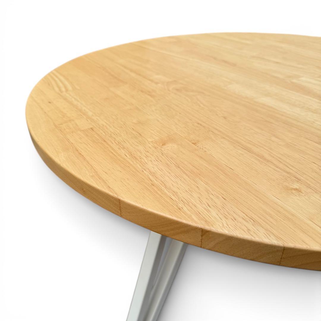 KANADEMONO 丸テーブル ダイニングテーブル　北欧　φ80 天然木