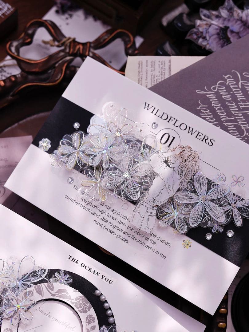 ⭐️SALE⭐️小白家文創《白色梦屿》海外マスキングテープ マステ 【2755】