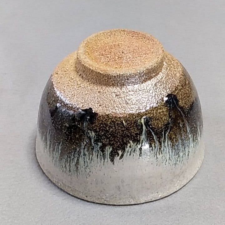 西岡良弘　氏作　朝鮮唐津茶碗　合わせ箱付き　唐津茶碗　茶道具　西岡小十　氏の長男