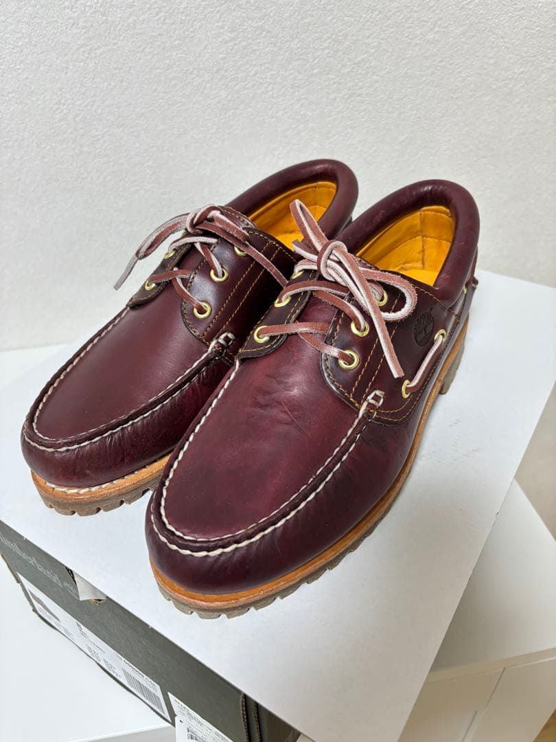 Timberland 3eye バーガンディ　実質27㌢前後です‼️