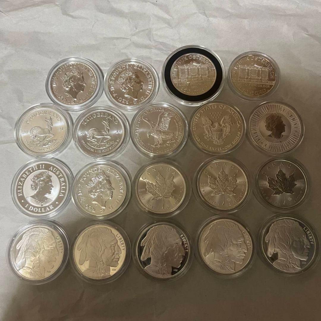 シルバー多数セット 未使用 1オンス 14枚 約435g