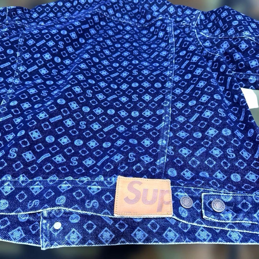 ジャケット・アウター Supreme Flocked Denim Trucker Jacket