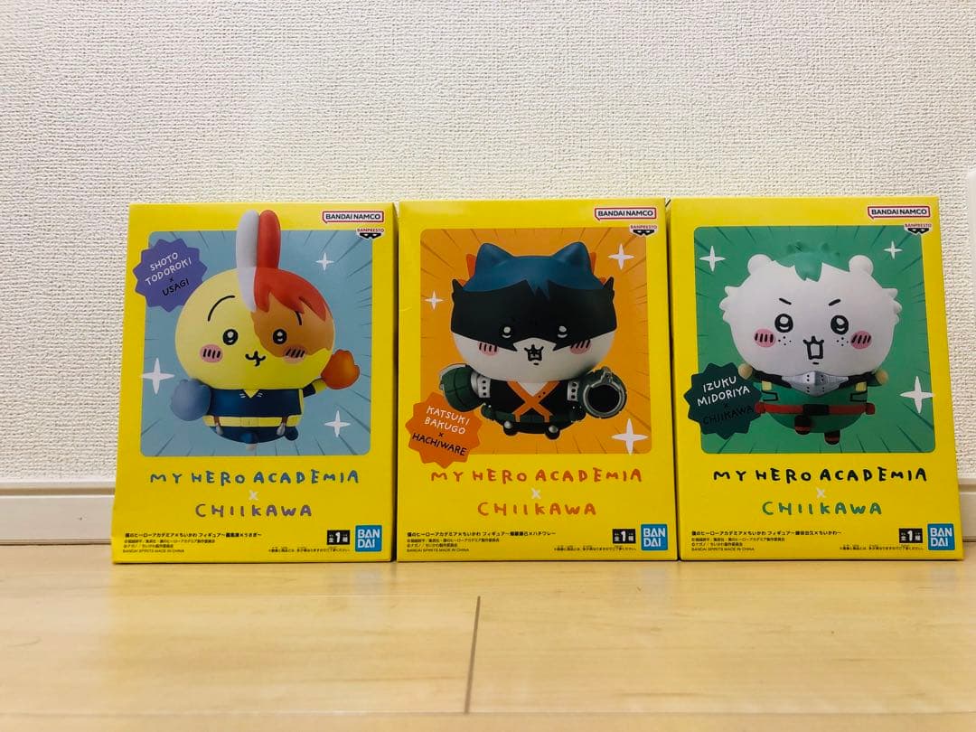 僕のヒーローアカデミア × ちいかわ フィギュア3体セット E】 ちいかわ