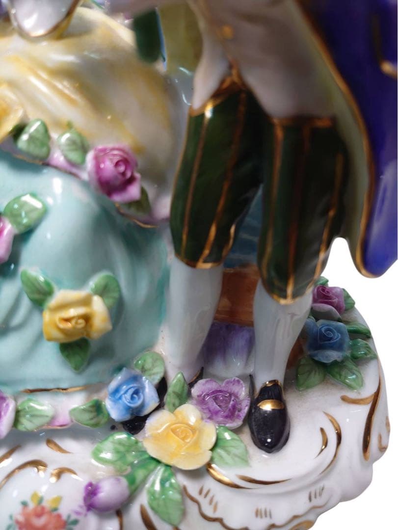 マイセン フィギュリン お花 アンティーク 置物 陶器の通販はau PAY