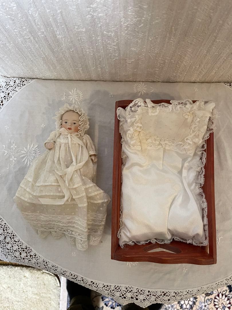 ビスクドール21 ベッド ミニョネット ヴィンテージ ベビー 赤ちゃん