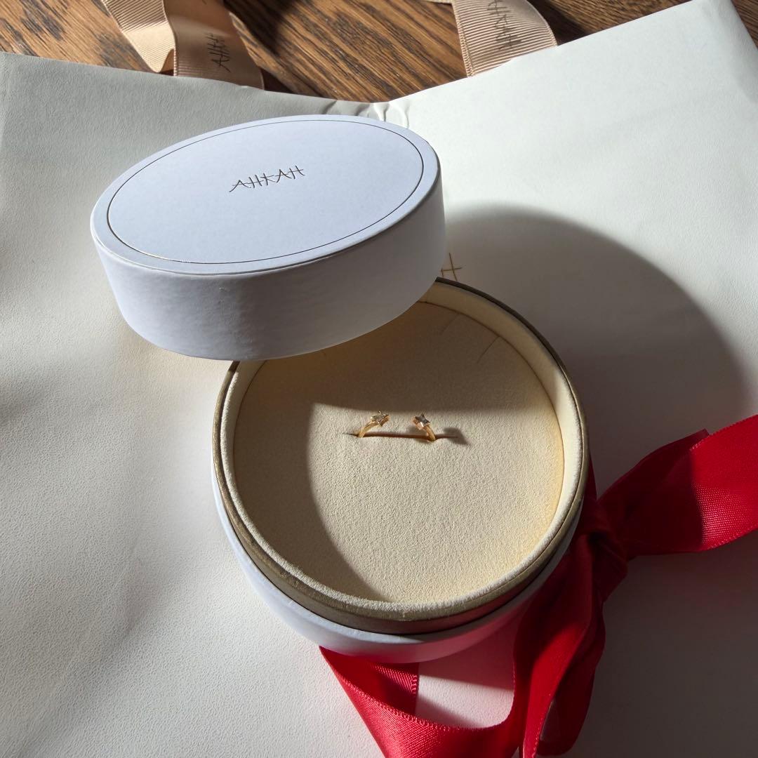 アーカー　ツインエトワールリング　10〜11号　AHKHA クリスマス　18k