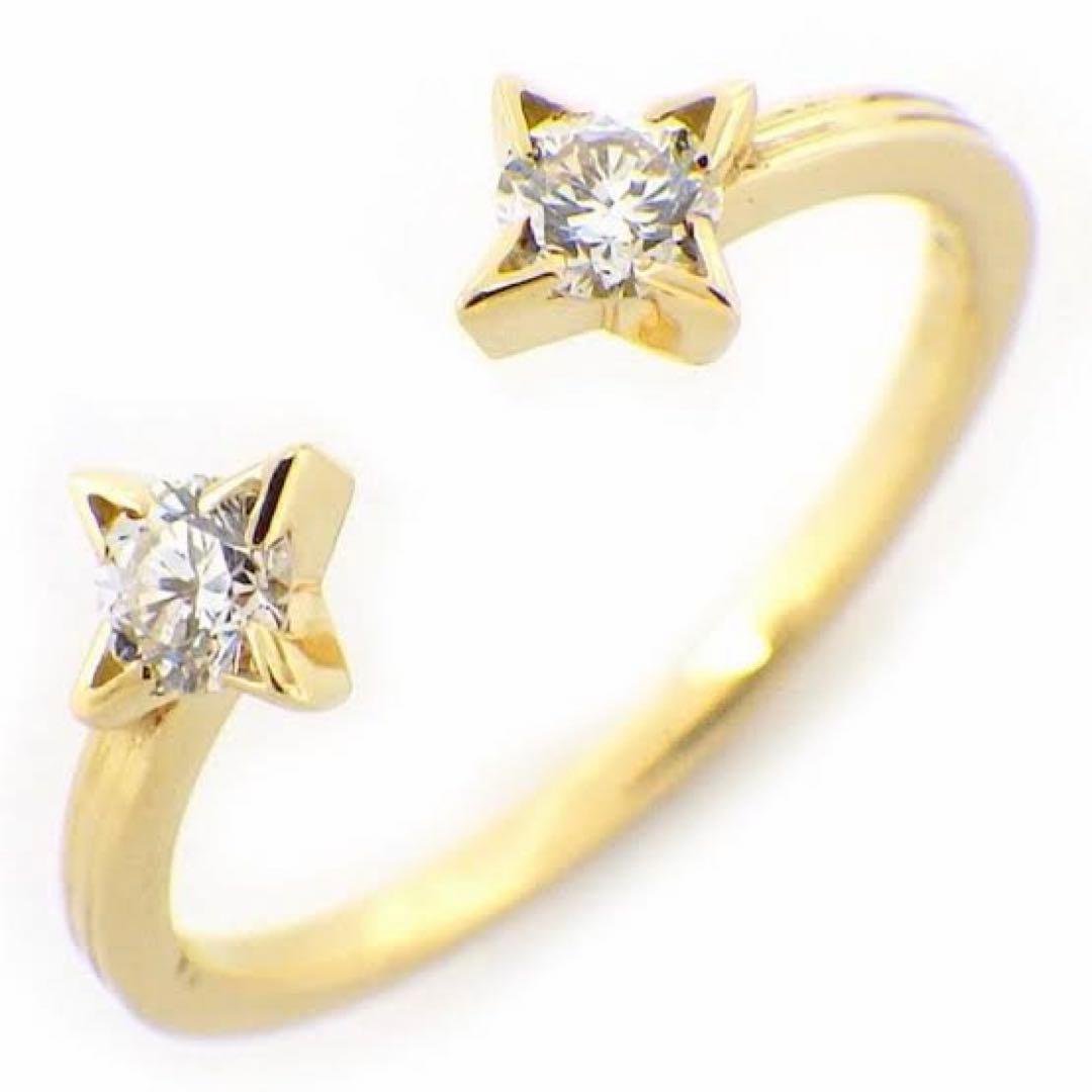 アーカー　ツインエトワールリング　10〜11号　AHKHA クリスマス　18k