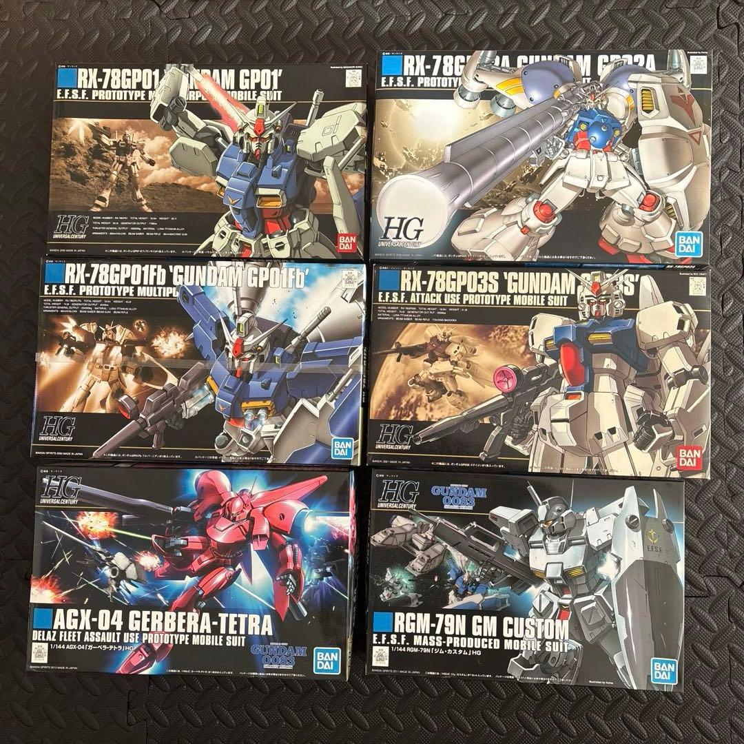 HG ガンプラ 0083の6点セット
