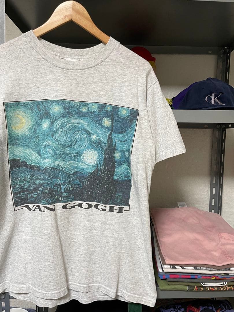 90'sゴッホ星月夜TシャツVincent Van Gogh ゴッホ gogh 星月夜 90s
