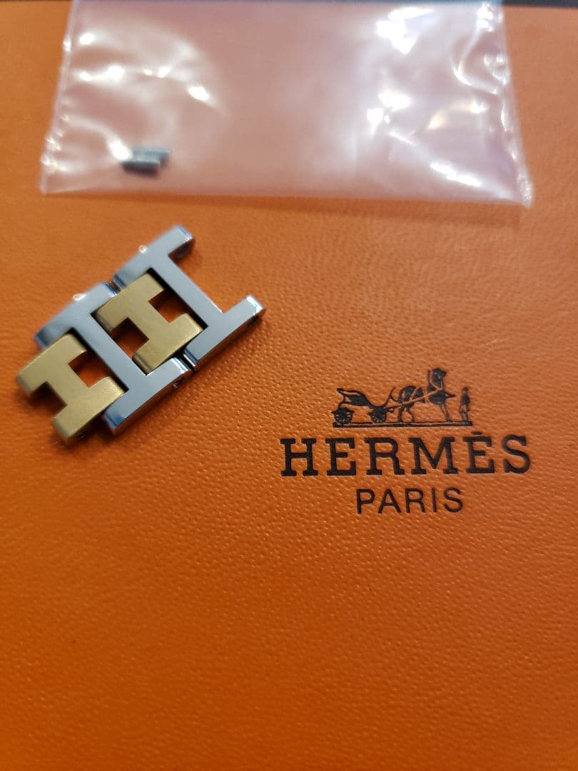 ①【未使用！】HERMES 旧型クリッパー コマ2個＆ネジ1セット 12㎜｜
