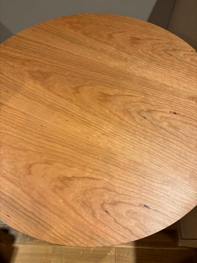 ビスコット　3本足ラウンドダイニング80cm 天然突板 日本製