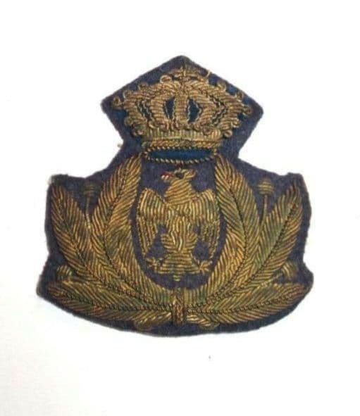 実物 WW2イタリア空軍 将校用帽章 / 伊軍