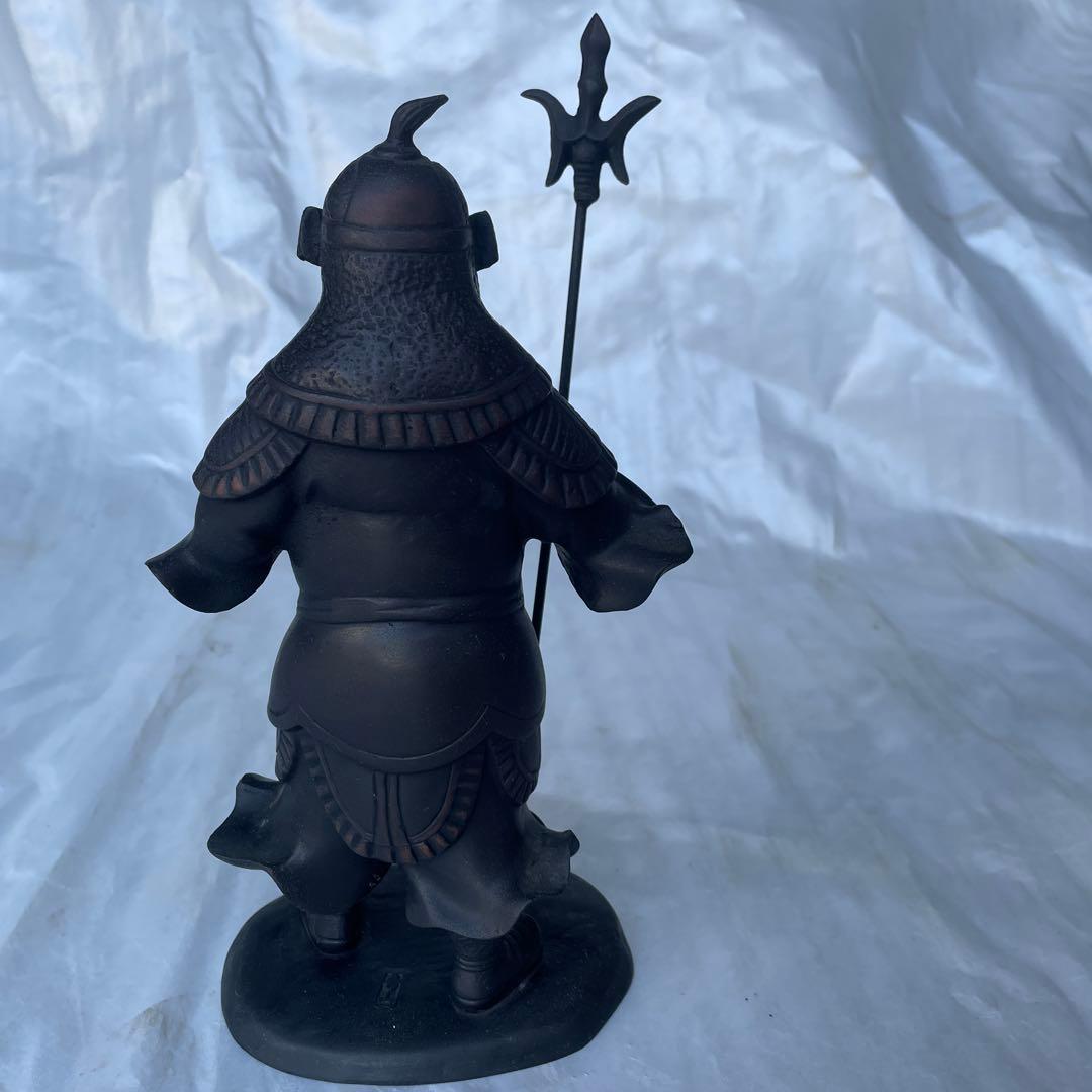 毘沙門天像 美品 金運開運商売繁盛健康長寿高さ30cm。25