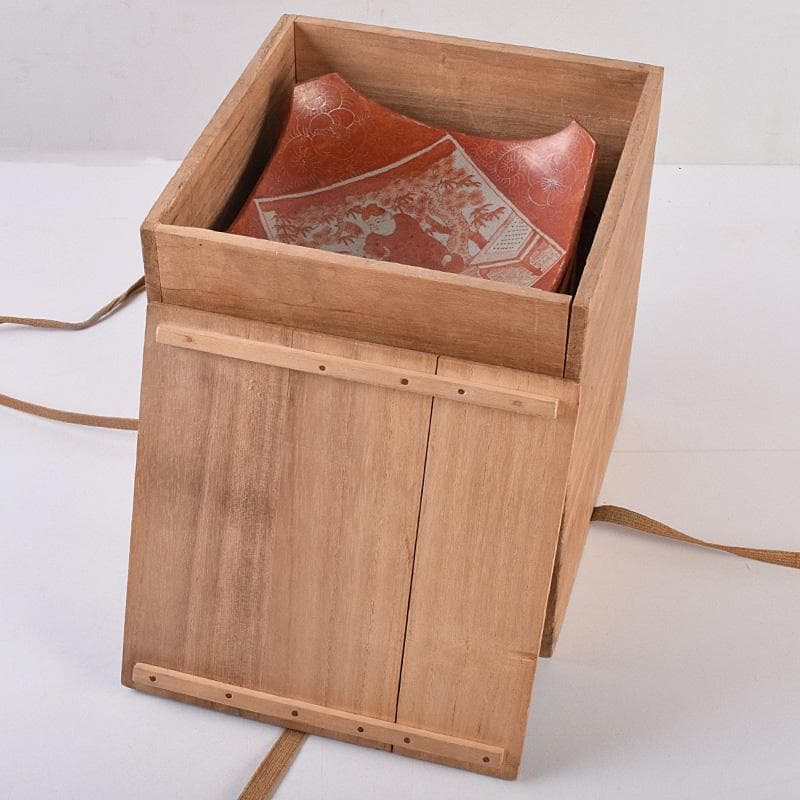 masa様専用 古九谷赤絵銀彩 人物文皿 二種 十客 時代箱付 F R9004B