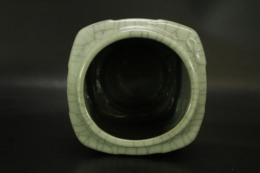 中国美術 彷哥釉 筆堤 文房四宝(A599)