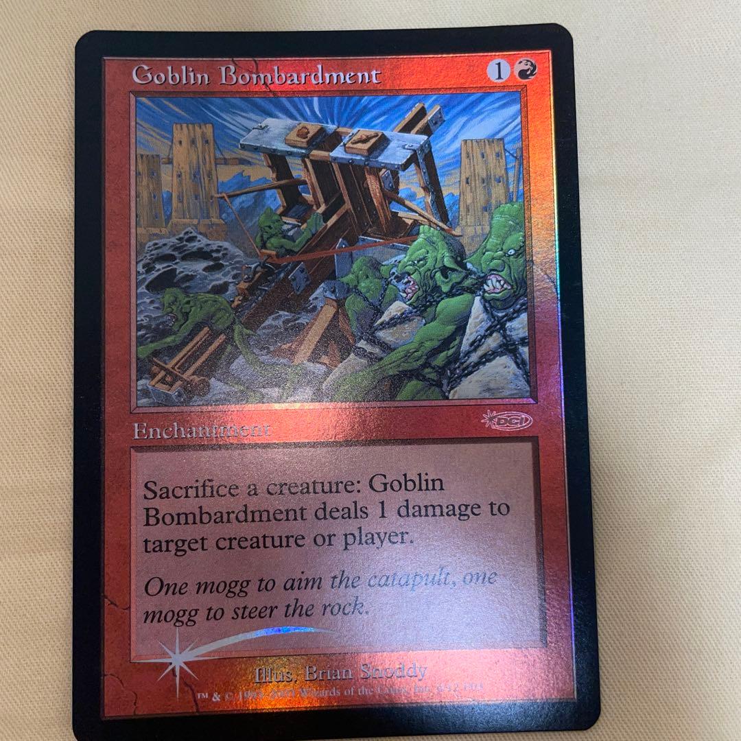 MTG Foil ゴブリンの砲撃 Goblin Bombardment 2枚 MTG Foil ゴブリンの