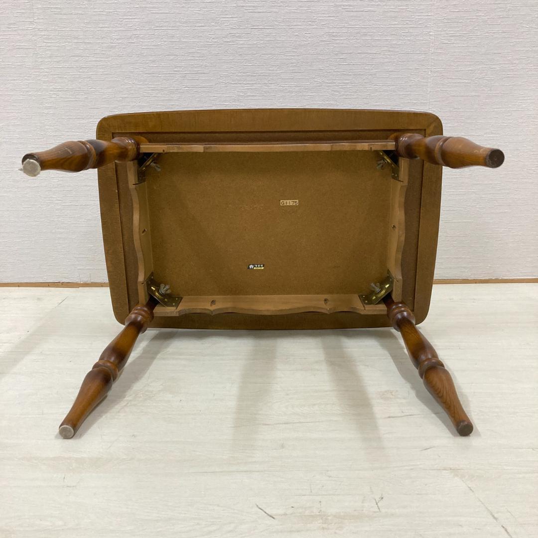 オールドカリモク】コロニアル サイドテーブル リビングテーブル 高