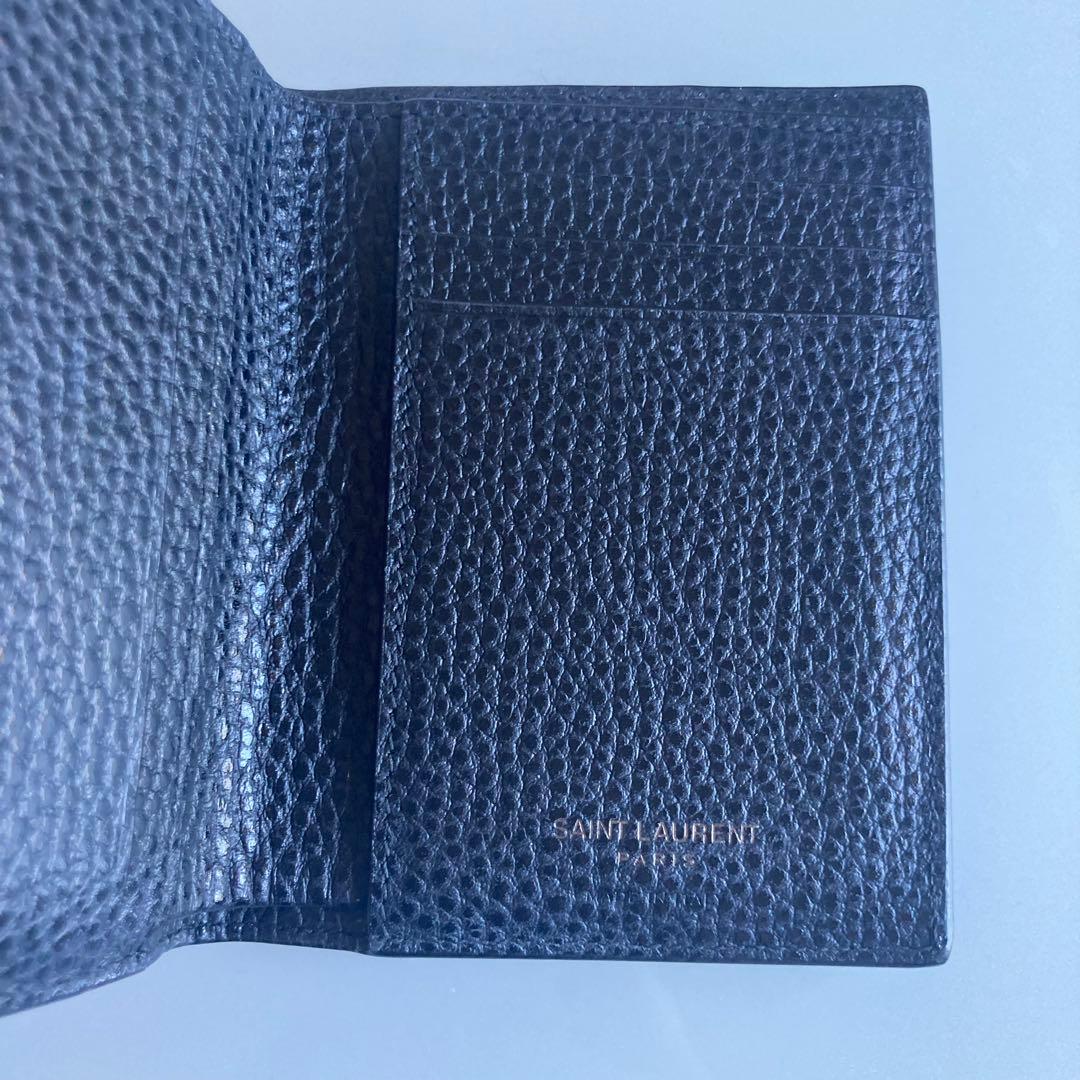 SAINT LAURENT ブラック　二つ折り財布