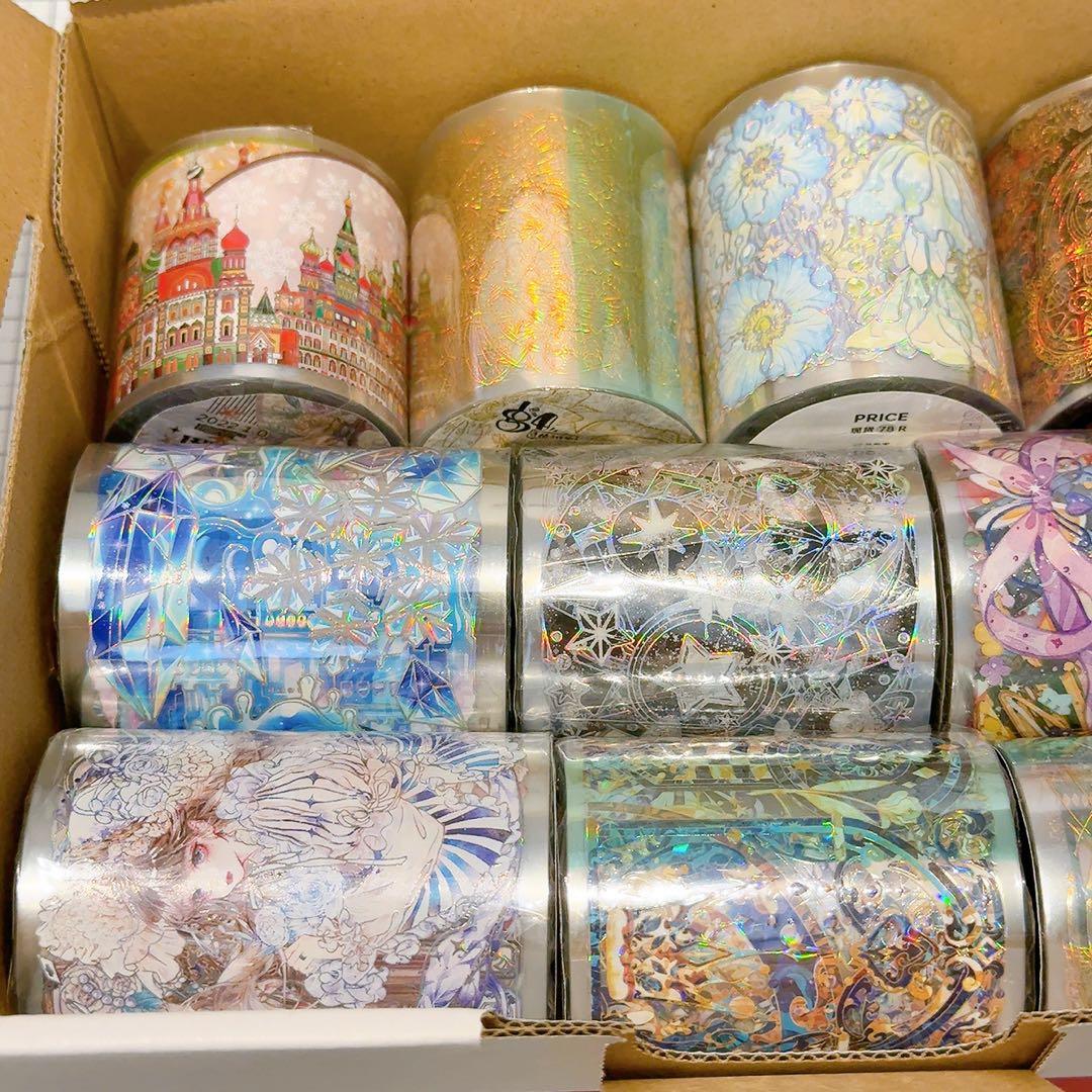 喰**様 【ホログラム多めセット②】装飾マステ 海外マステ 新品 12巻 まとめ