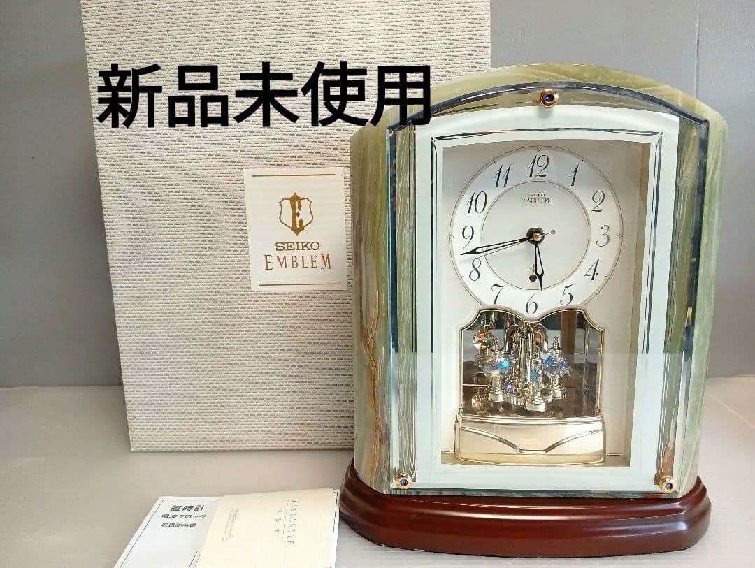新品未使用】【定価11】置時計SEIKOセイコーエンブレム HW590M