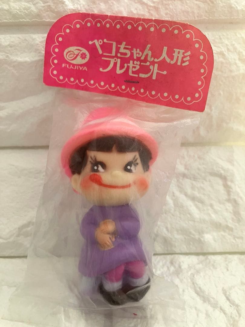 未開封 美品☆1970年代当時物☆ペコちゃんソフビ フィギュア☆入手困難