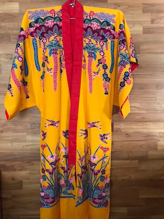 琉球衣装 紅型 打掛