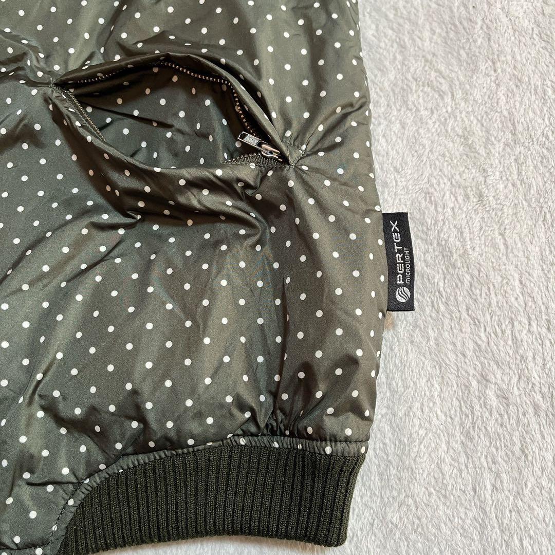 極美　パーリーゲイツ　リバーシブル　ダウン　ジャケット　ベスト　水玉　ドット　L