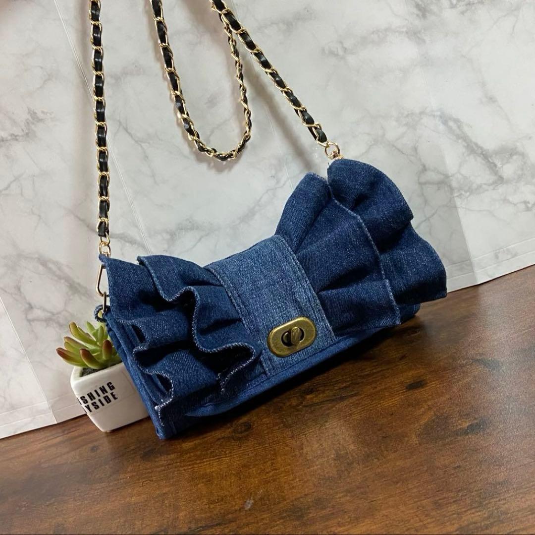 No.15 専用ページ*デニムリメイク【フリル付き長財布＆ボストンバッグ】