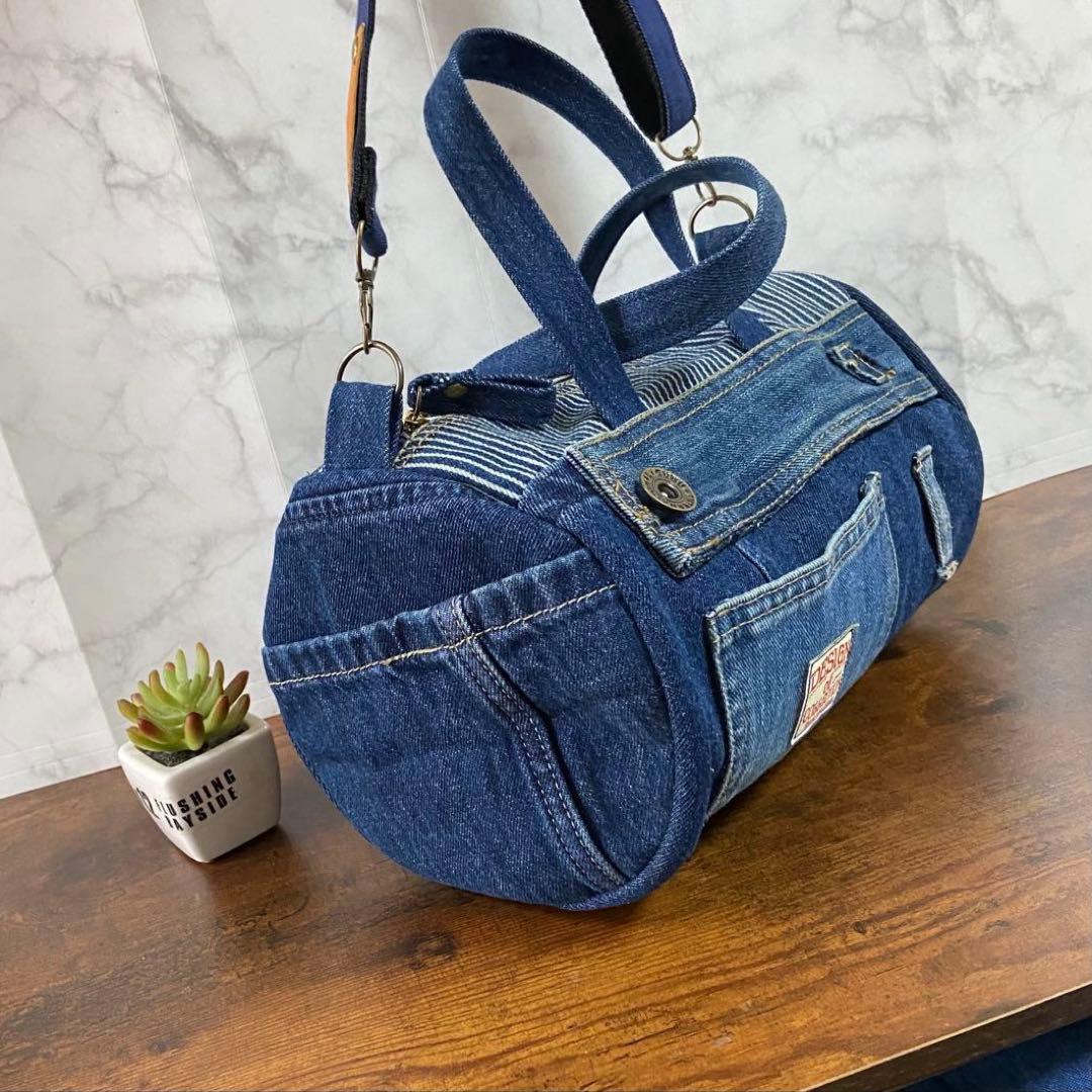 No.15 専用ページ*デニムリメイク【フリル付き長財布＆ボストンバッグ】