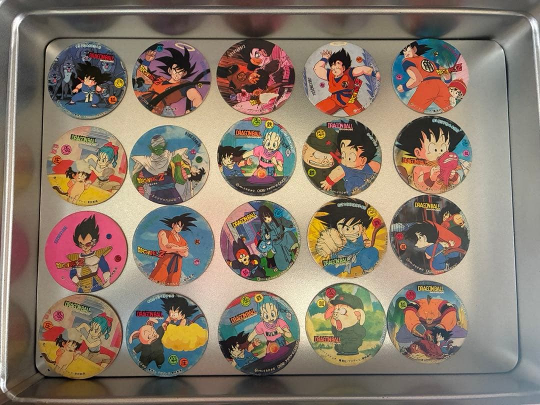 ドラゴンボールZなどレトロめんこ208枚超大量♪特大18cmジャンボメンコ