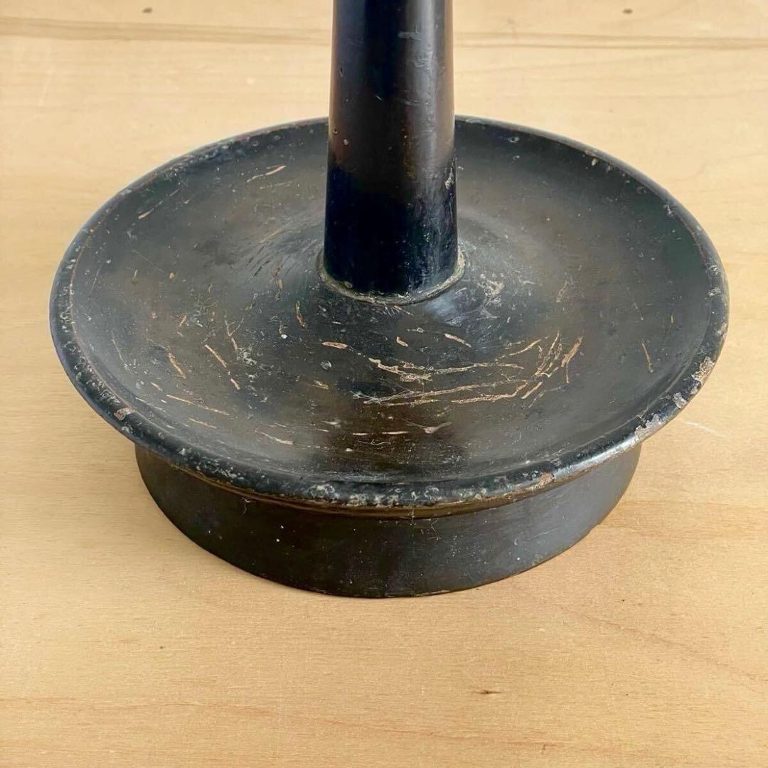 燭台 古道具 骨董 アンティーク 和ろうそく 木製 キャンドルホルダー スタンド