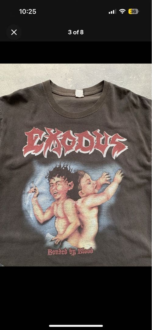 EXODUS バンドTシャツ thrasher '90年代 フェード メタル