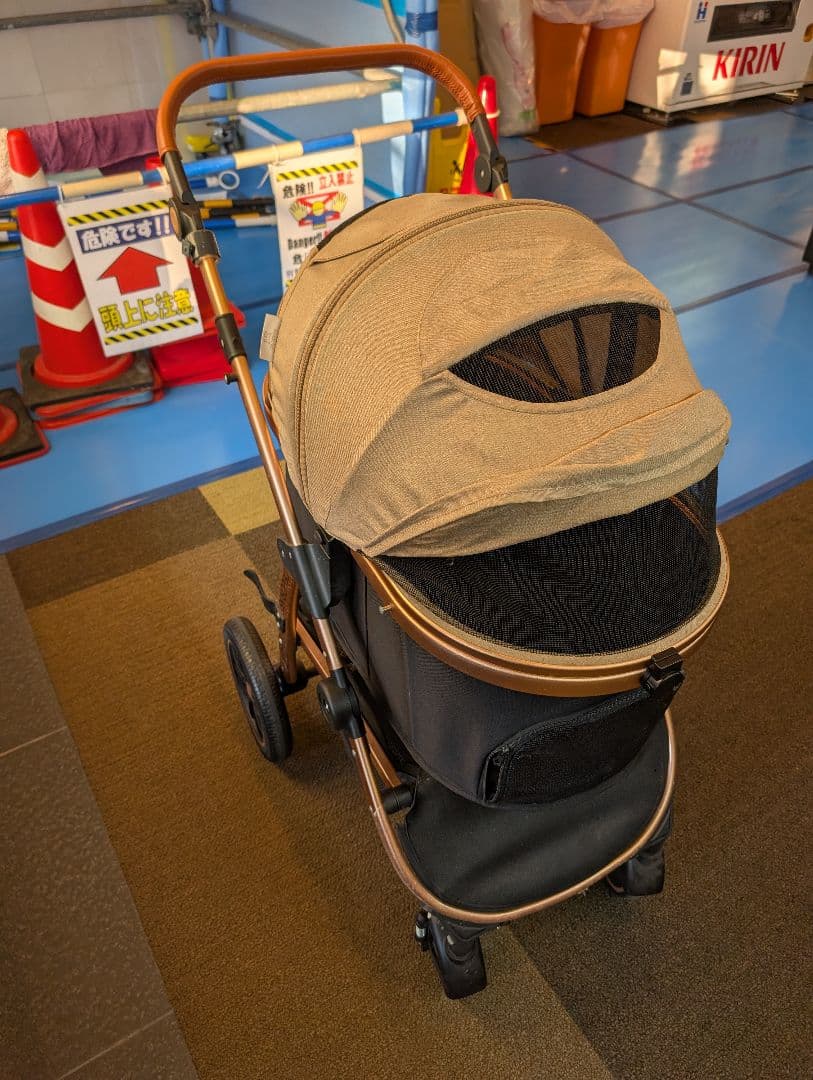 ペットカート ベージュ メッシュ窓付きSKISOPGO 型番aEEJ7t3gC - メルカリ