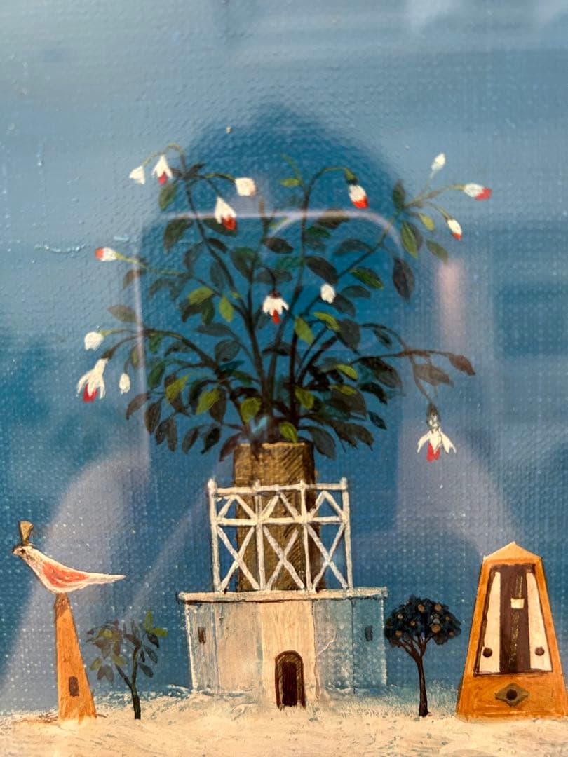 専用山本　明比古　【雲の音】　油彩　3号 印あり。