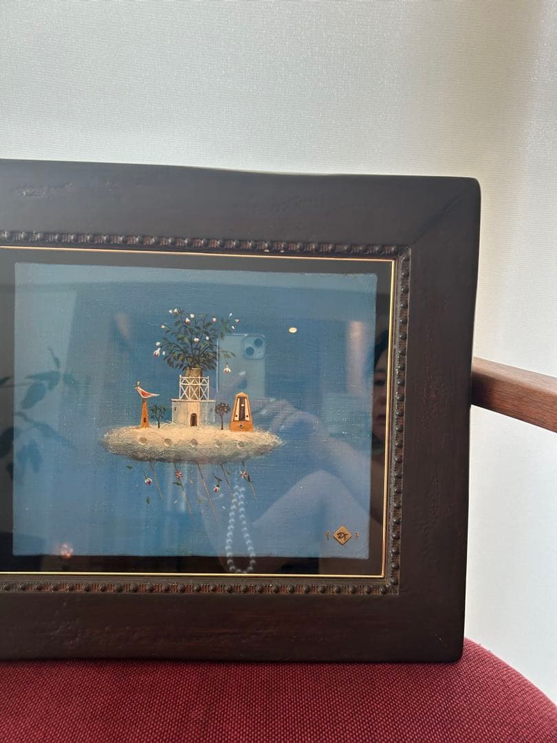 専用山本　明比古　【雲の音】　油彩　3号 印あり。