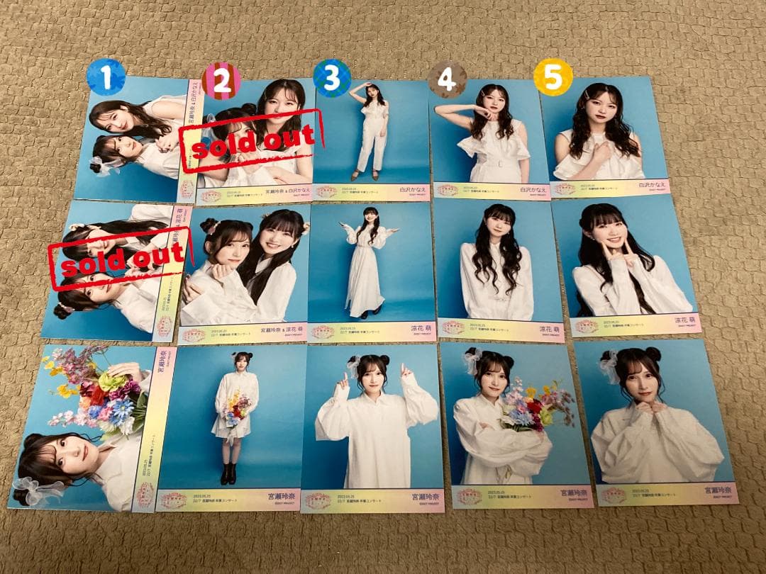 ナナニジ　22/7　宮瀬玲奈卒コン衣装　ブロマイド　バラ売り