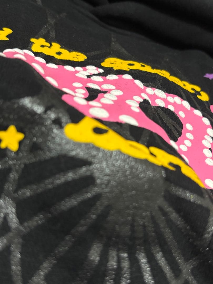 sp5der p＊nk ブラック パーカー