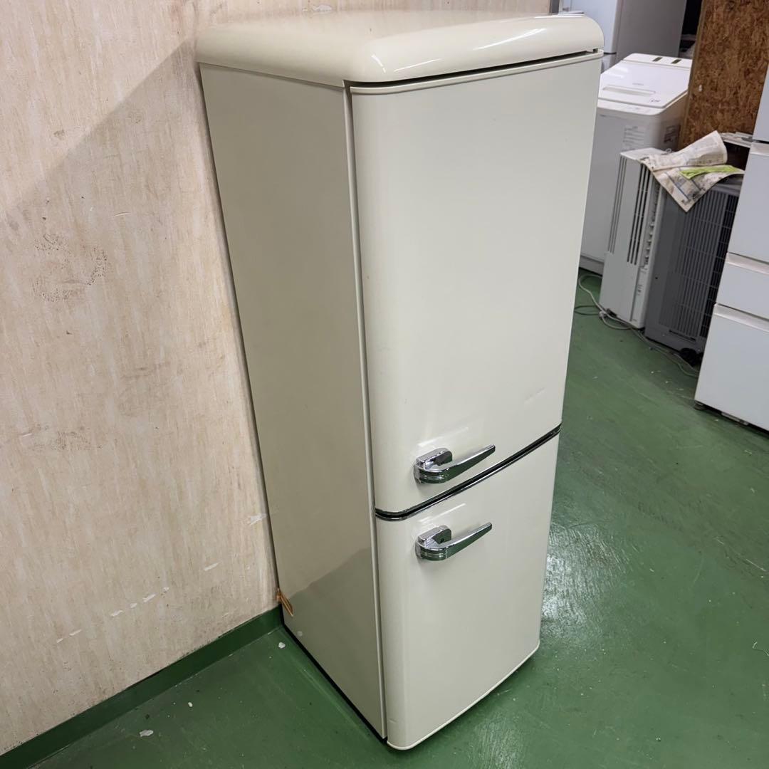 2F☆41送料無料 レトロデザイン冷蔵庫　130L 安い　洗濯機