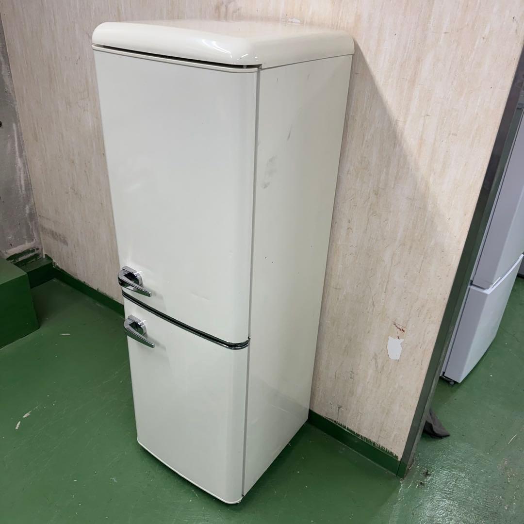 2F☆41送料無料 レトロデザイン冷蔵庫　130L 安い　洗濯機