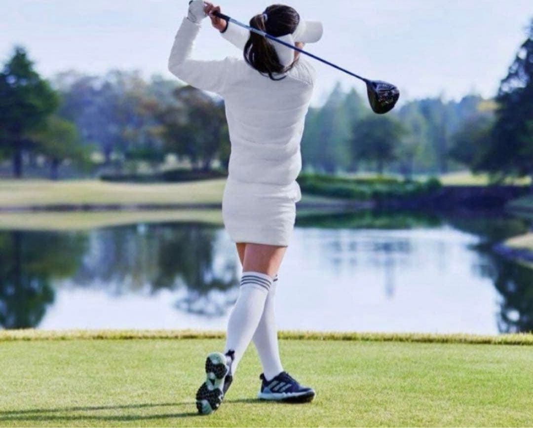 ビッグアディダスロゴ 保温中わた長袖フルジップジャケットスカート セットアップ