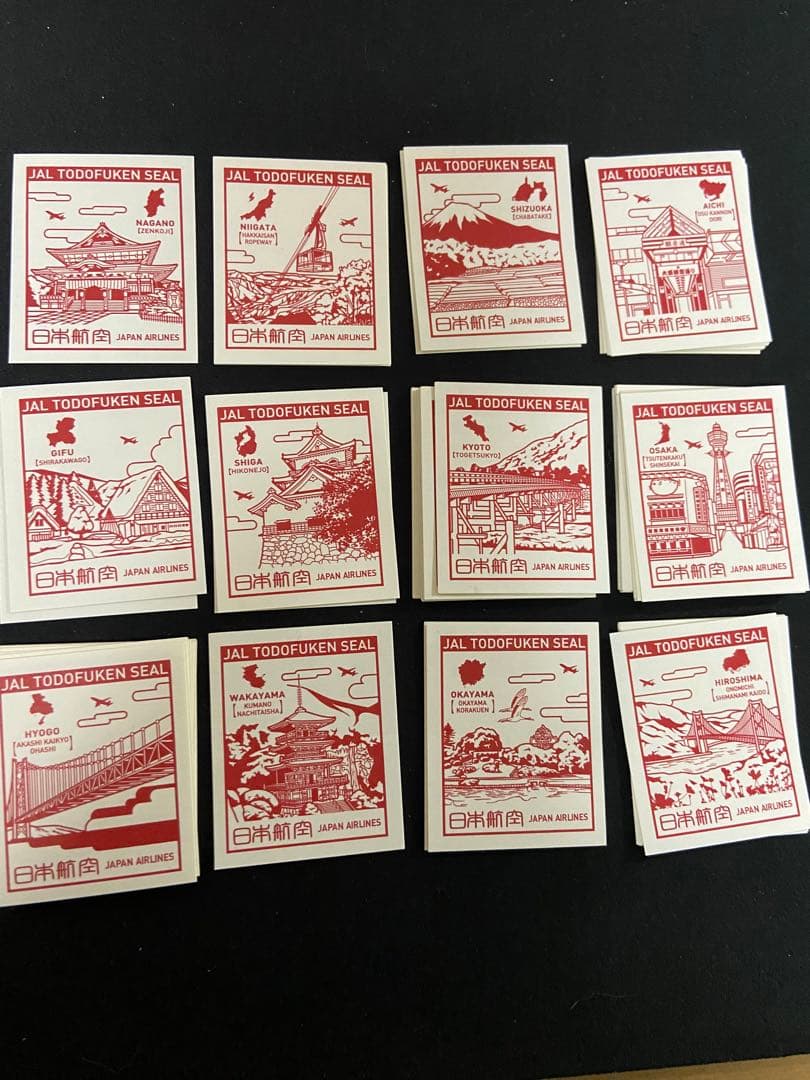 ★JAL★47都道府県シール★非売品