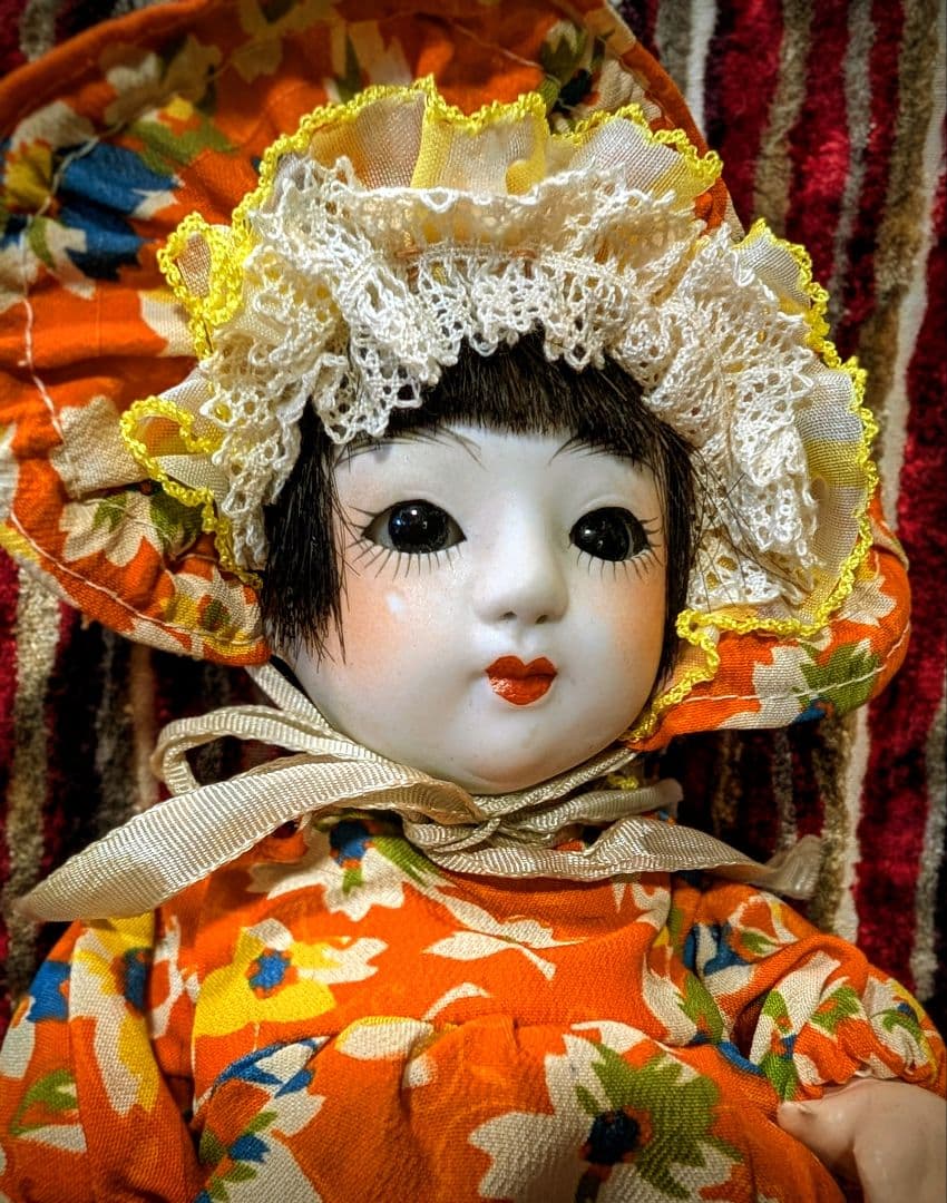 サクラビスク アンティークビスクドール 大正ロマン 市松人形 文化人形