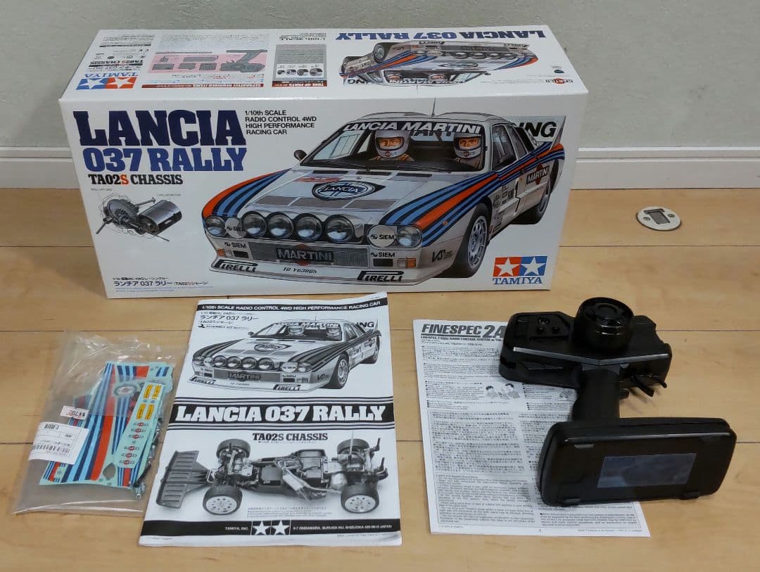 タミヤ ラジコン ランチア・ラリー037 予備ボディ（ダート塗装）付セット
