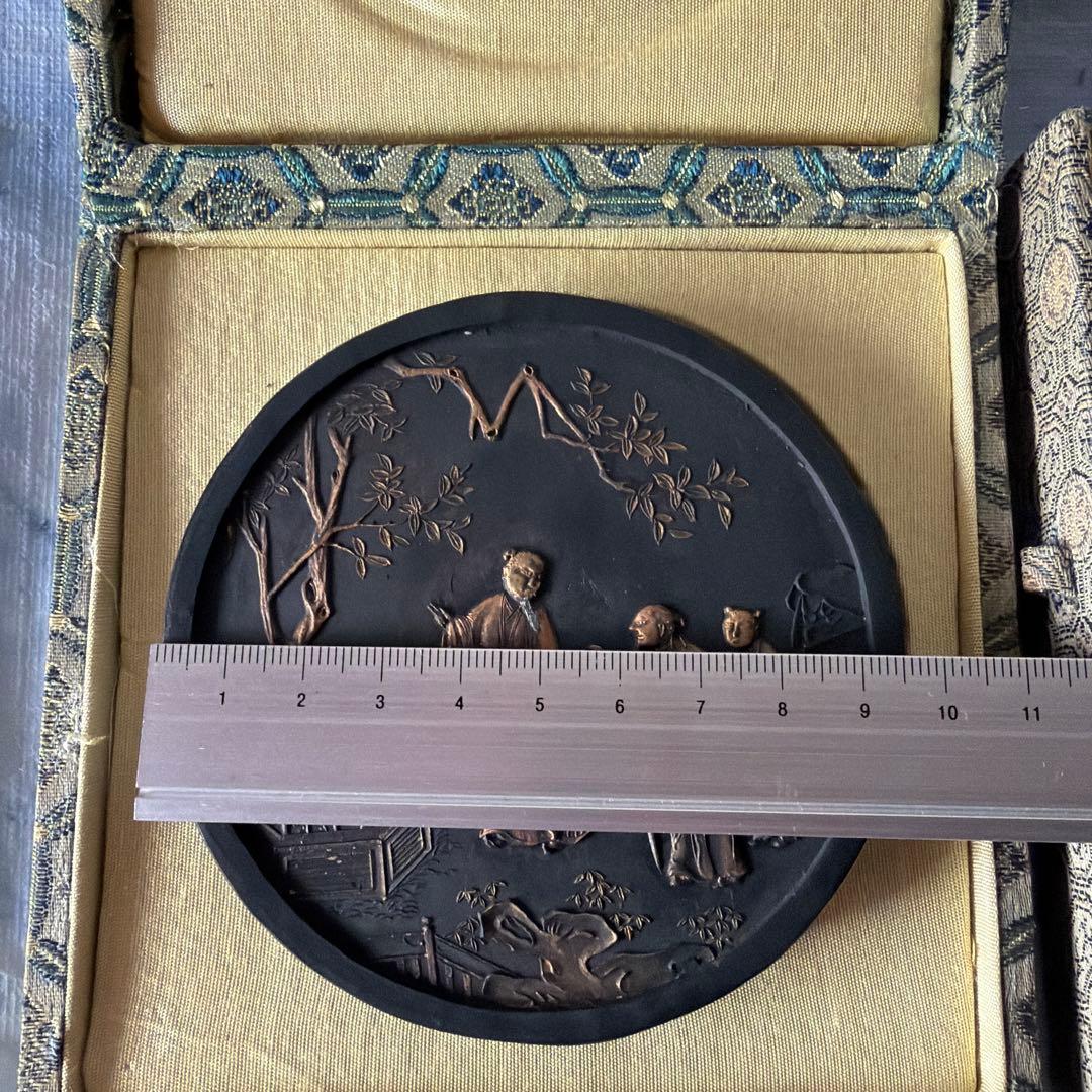 唐墨 墨 中国 胡開文 程君房 書道 習字 漢字 人物 専用箱入り