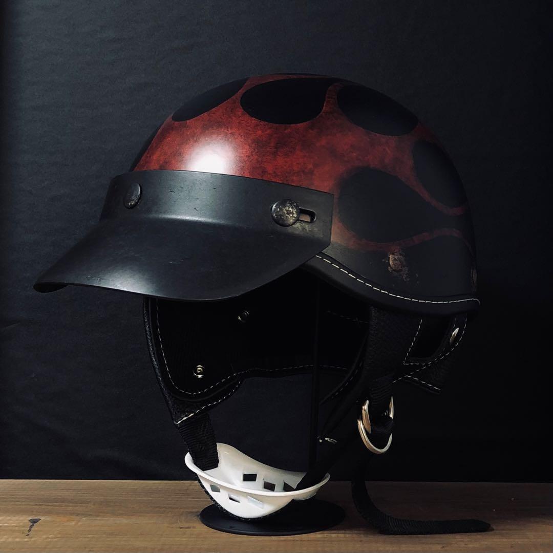 ポリスヘルメット　ショーティー　赤（検　オーシャンビートル　buco BELL