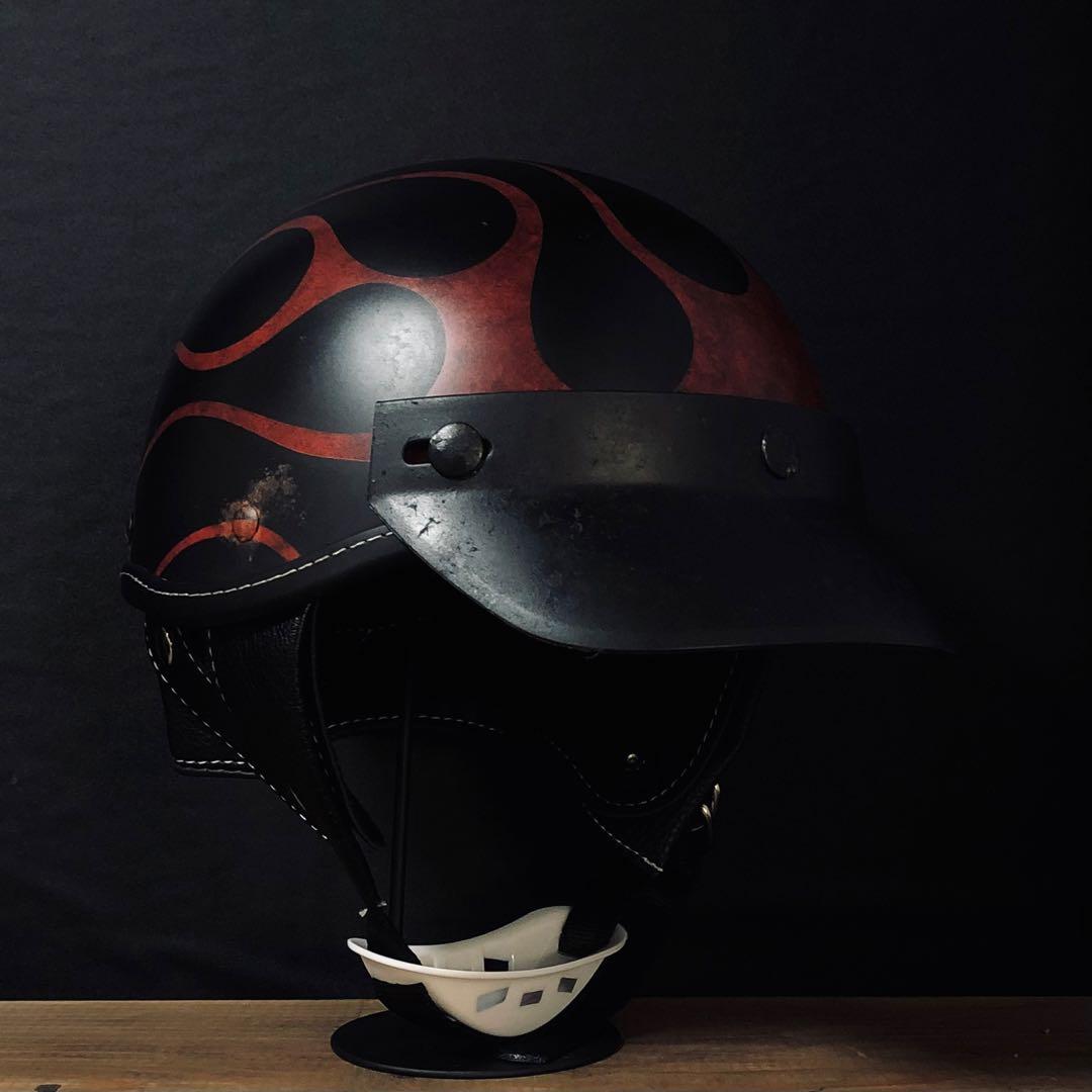 ポリスヘルメット　ショーティー　赤（検　オーシャンビートル　buco BELL