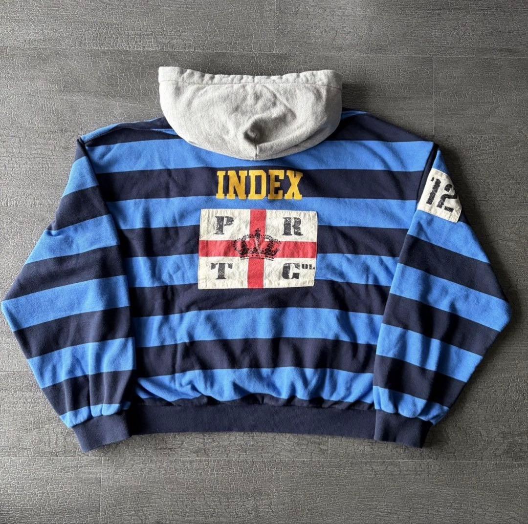 Protocol Index STRIPE POLO HOODIE - メルカリ
