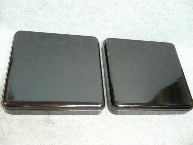 蒔絵 小蓋 2枚 一対 [B23647] 黒塗 花柄 漆器 漆芸 茶道具 菓子器