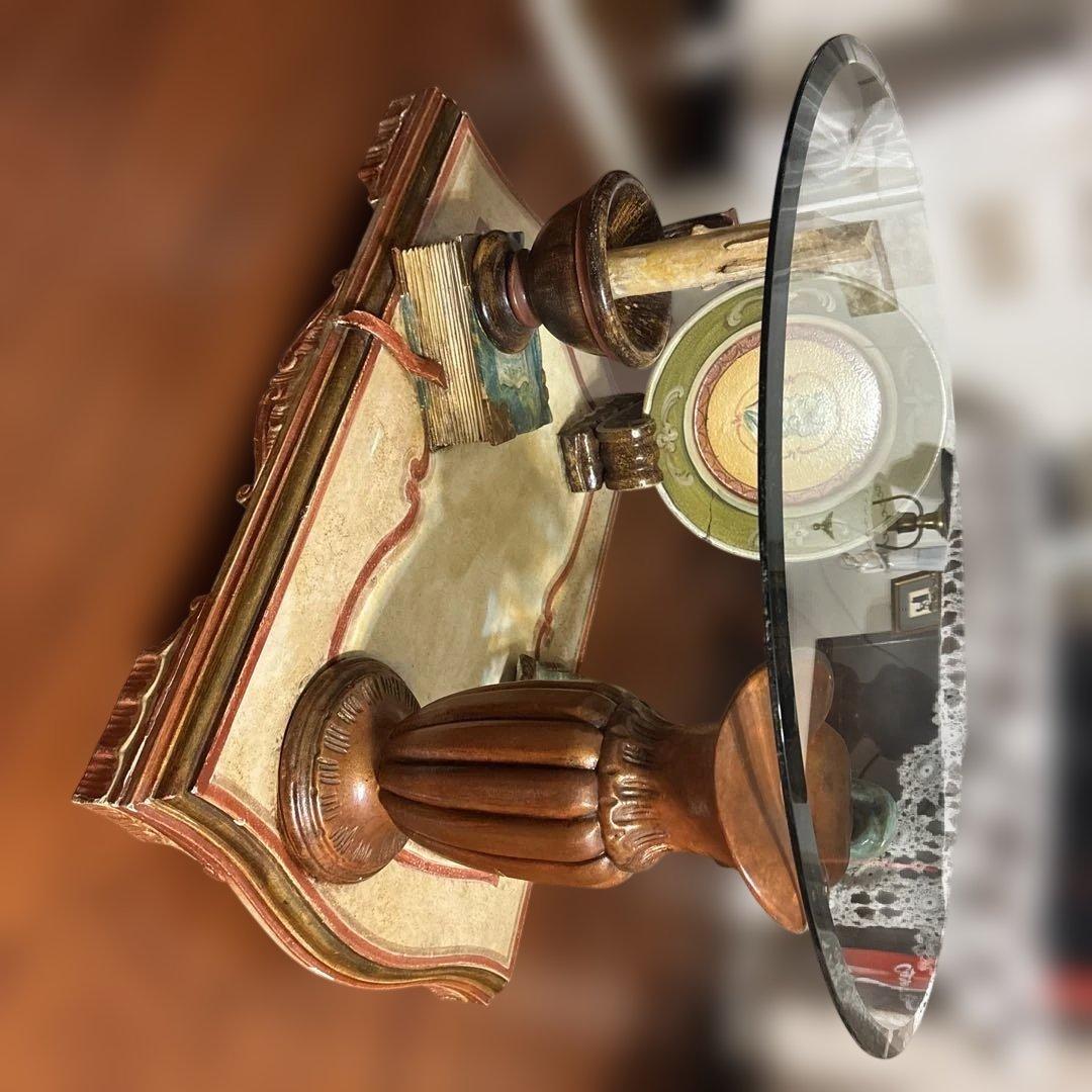 引取り限定 】ヴィンテージ テーブル ガラステーブル デザインテーブル